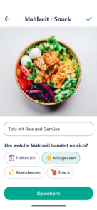 Oviva App Screens Foto-Ess-Tagebuch