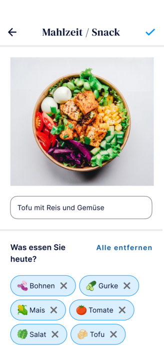Oviva Direkt App Eintrag erfassen