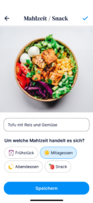 Oviva Direkt App Screen Foto-Ess-Tagebuch