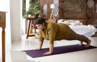 Woman doing yoga